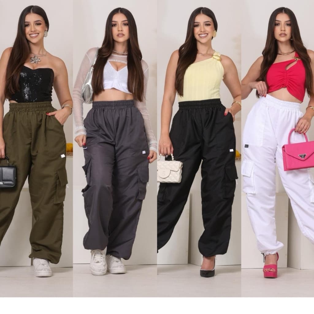 calça, baggy Urban Muse Cargo.moda.2026