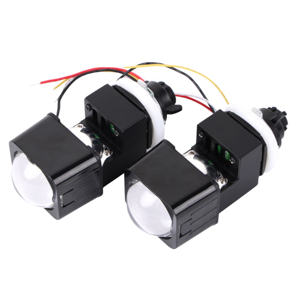 Par Projetor Bi-led Matrix 1.5 Polegadas 12v 6000k 100w 20000 lumens universal