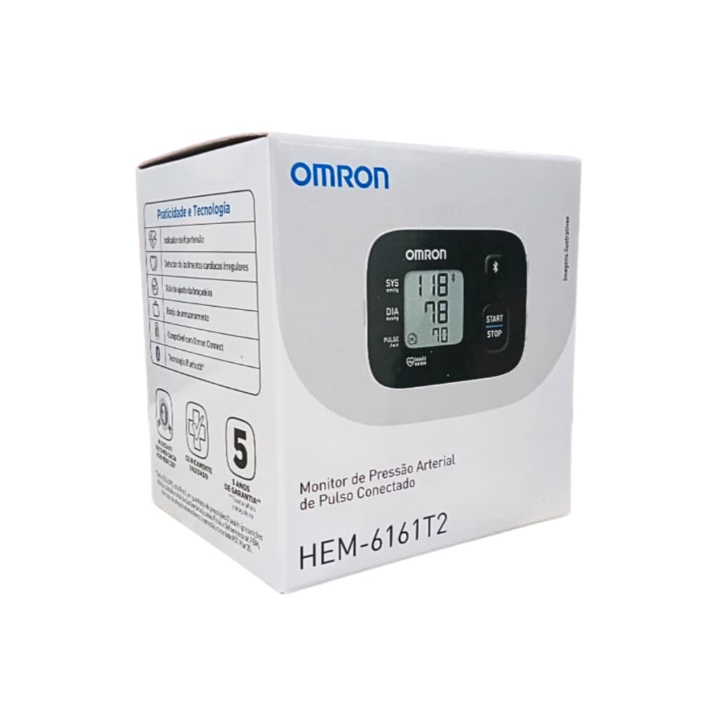 Aparelho de Pressão Digital De Pulso Omron Hem 6161t2 Preto
