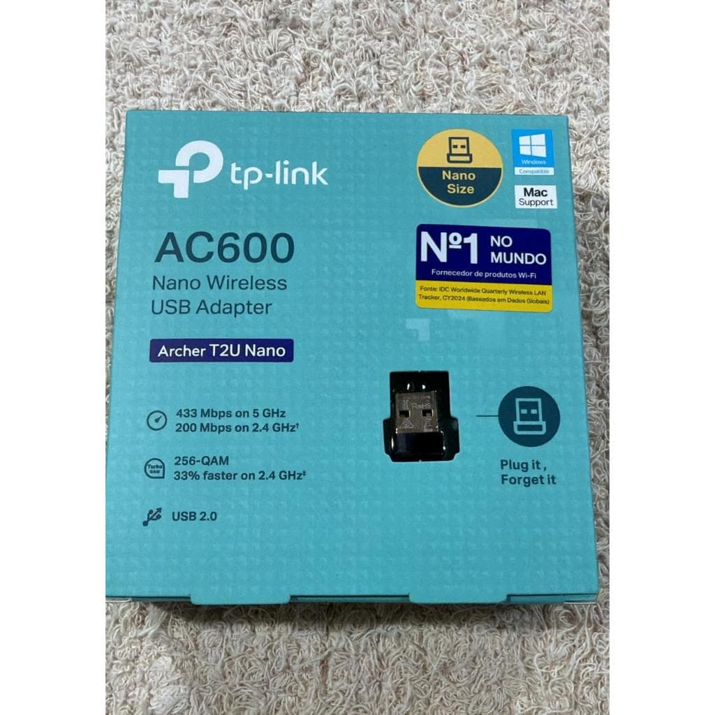 Adaptador Wi-fi Usb Nano Tp-link Ac600 Archer T2u Dual Band
