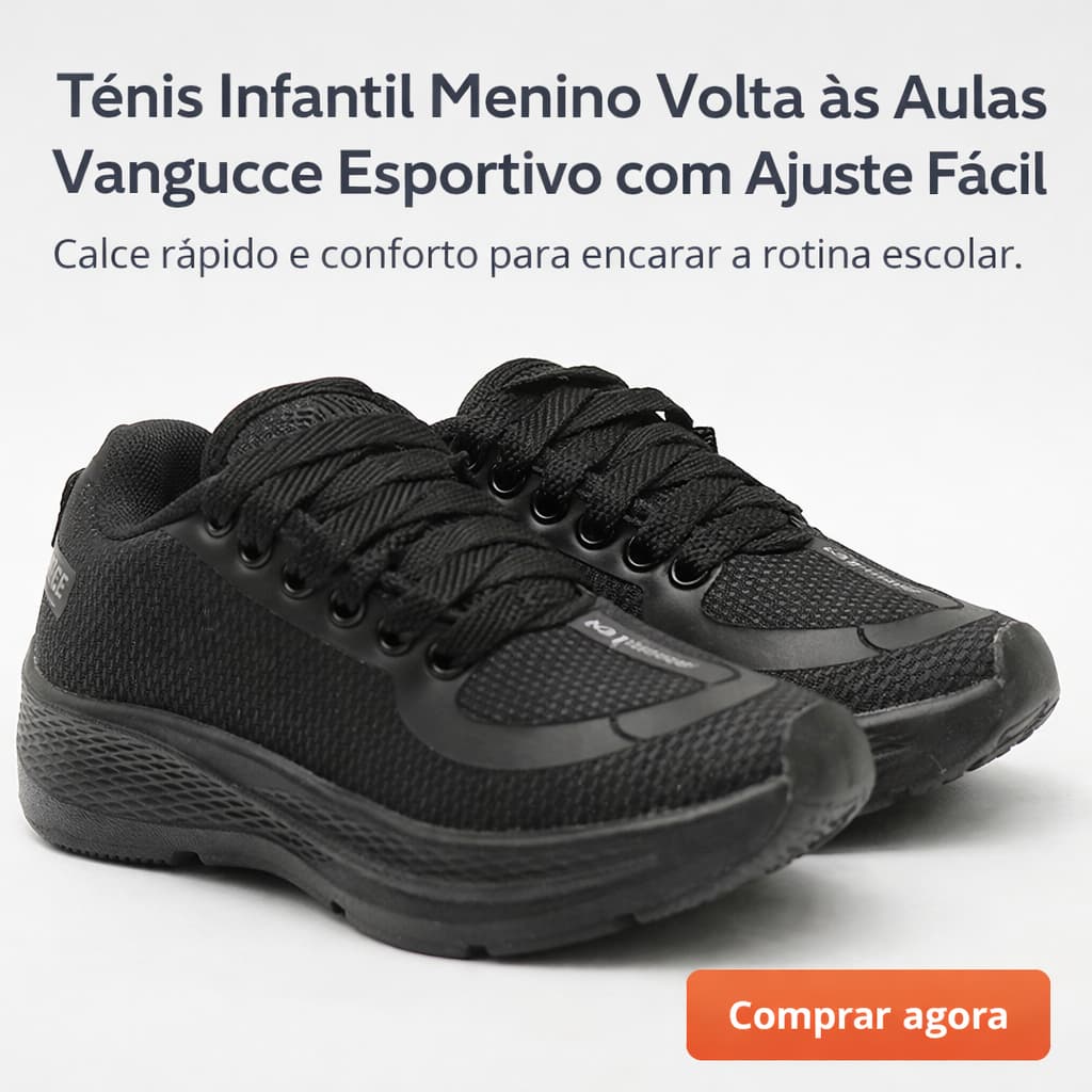 Tenis De Menino Volta as Aulas - Calce Rápido e Conforto Para a Escola Do 24 ao 36 - COMPRE AGORA!