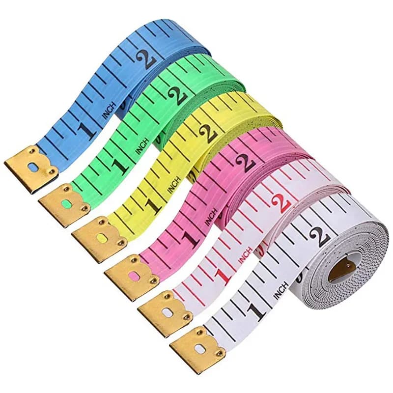 Kit 3, 6, 9 ou 12 Fitas Métrica Medida Corporal Costura Flexível 1,50M Trena Avaliação Dieta Cintura