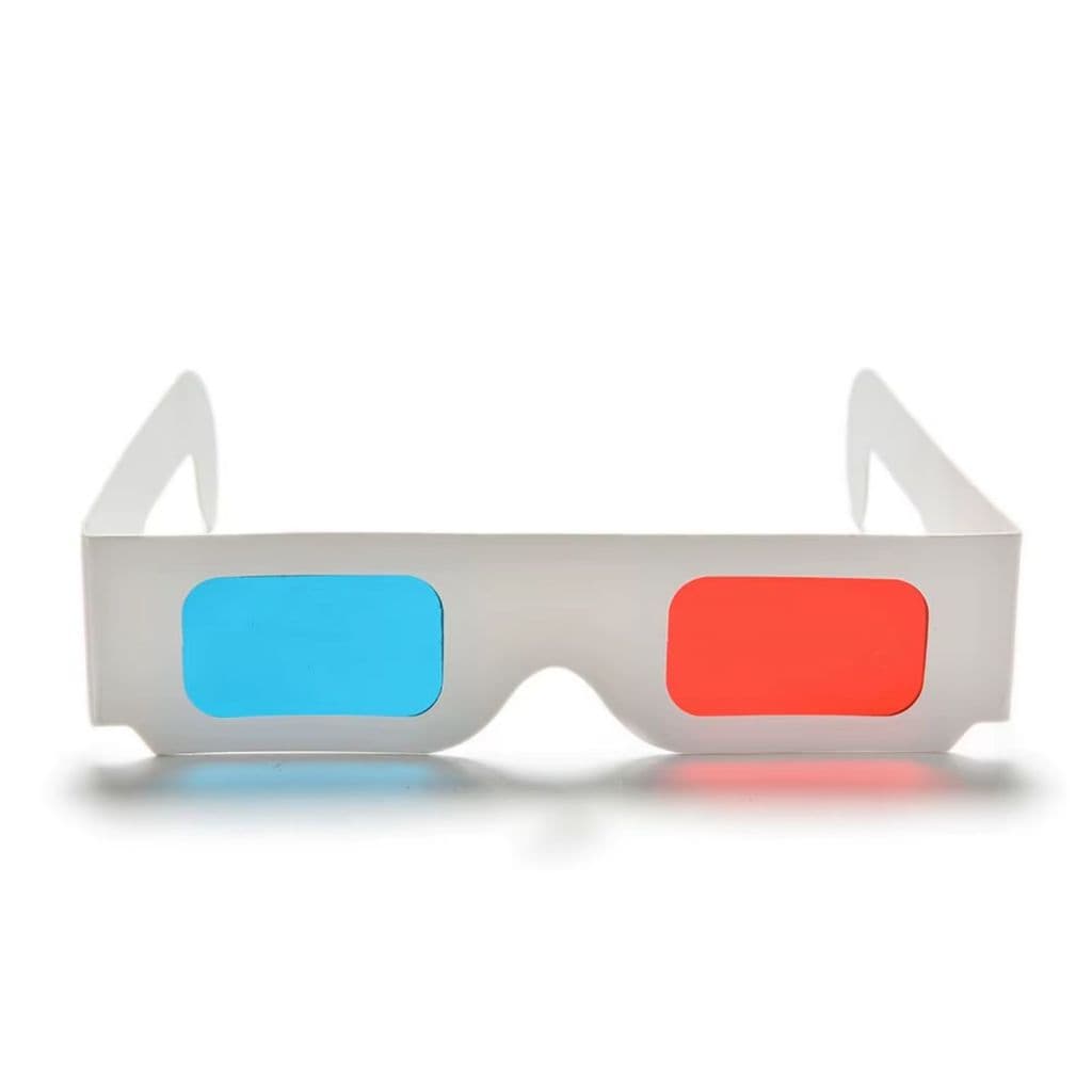 Kit 10 Óculos 3D Anáglifo Vermelho e Azul para TV DVD e Cinema