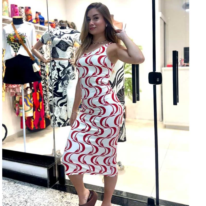 Vestido Ombro Só F  Peixe Copa