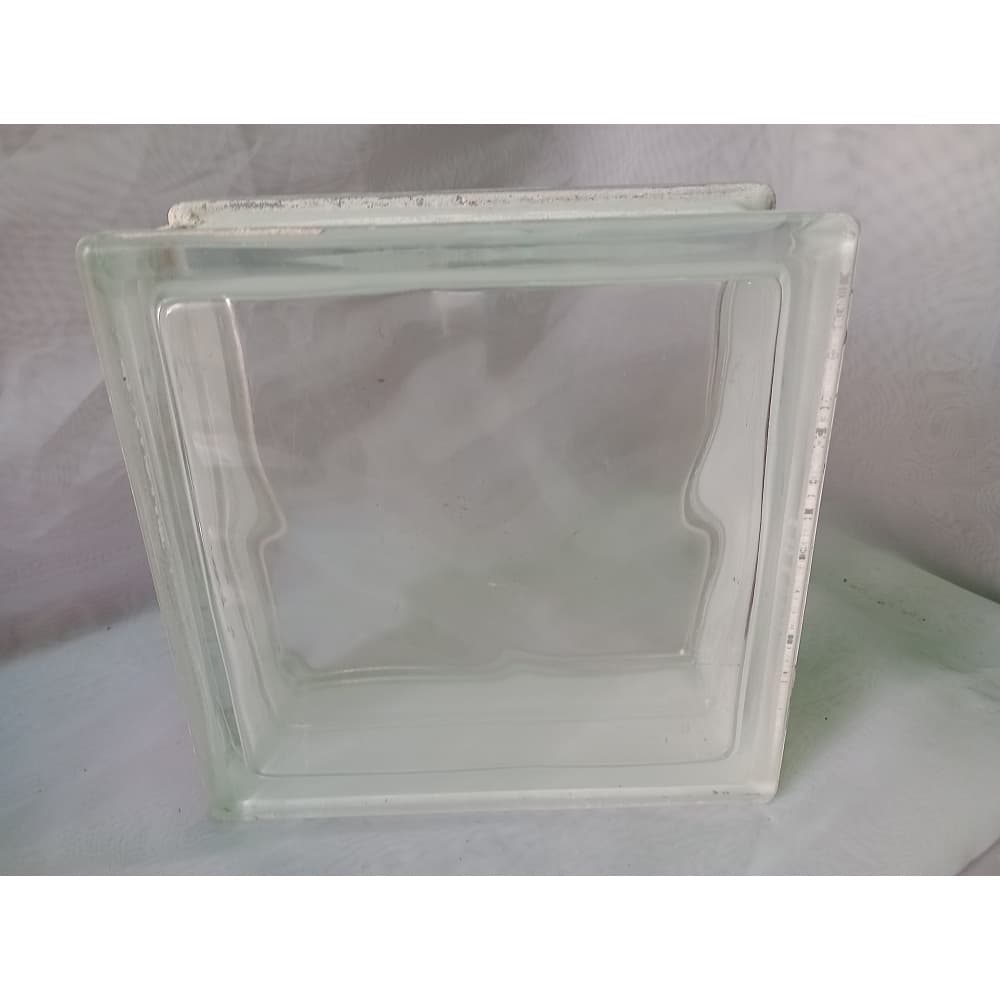 Bloco  Tijolo Vidro Usado 19x19x8 Passagem de Luz Ambiente/ Ler Descrição