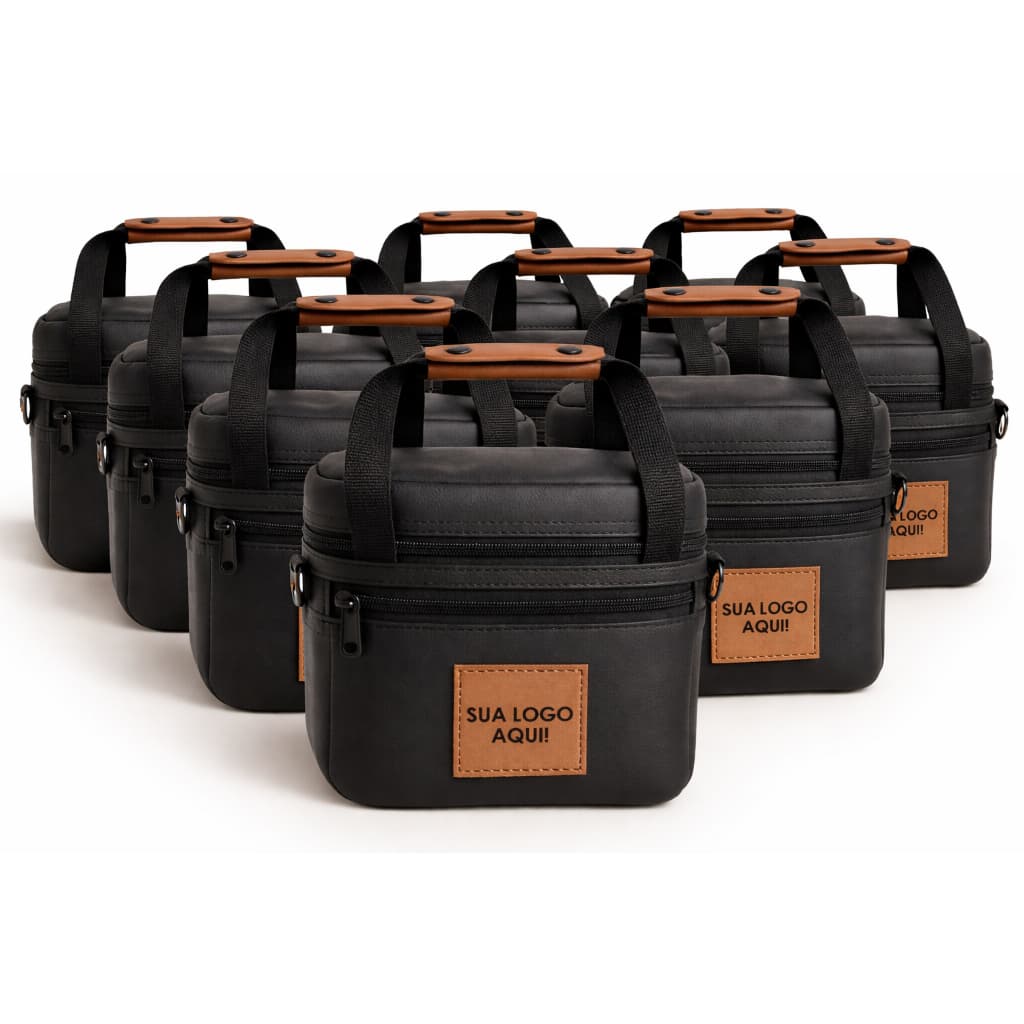 Kit 10 BolsasTérmicas Personalizadas Marmiteira Trabalho Passeio Academia Presente Logo