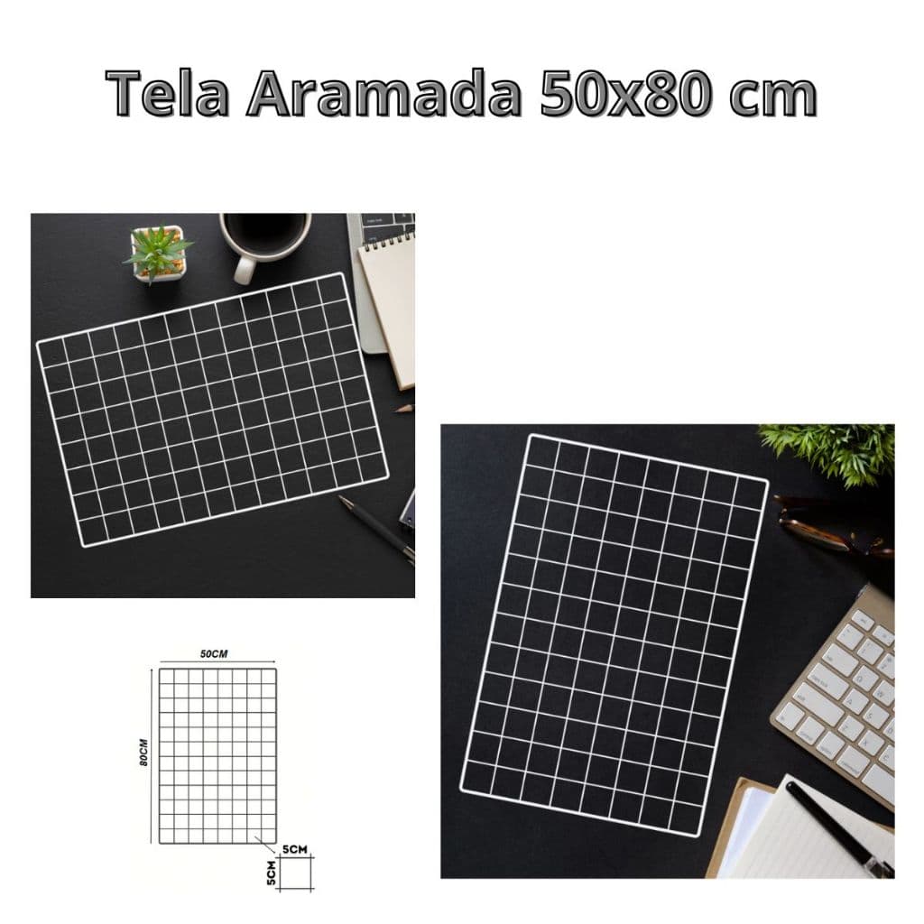 Tela Aramada Memory Board 50x80 Quadro Painel Mural Fotos.
