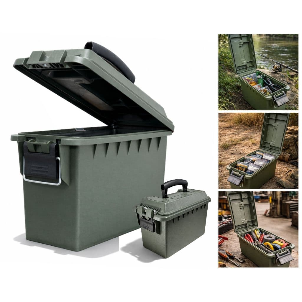 Caixa Ferramenta Organizadora Militar Modular Com Tampa Multiuso Pesca Airsoft Munição Equipamentos