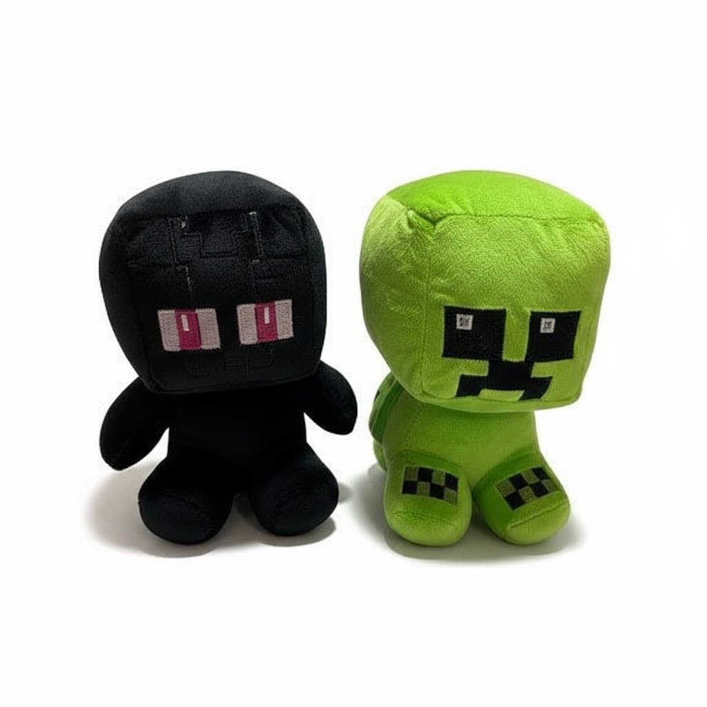 Pelúcia Minecreft CREEPER E ENDERMAN     TAMANHO 20CM