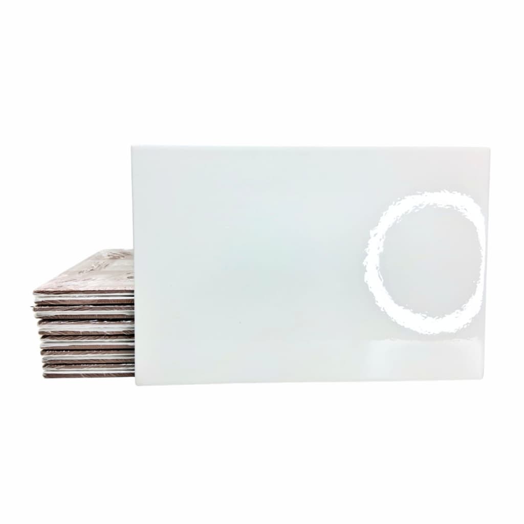 10 Unidades de Azulejos Resinados 20x30 Pierini Branco p/ Sublimação Quadros Decorativos