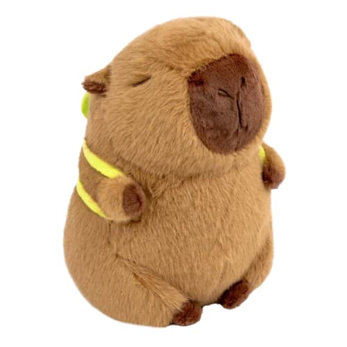 Polibrinq Pelucia De Capivara Com Mochilinha De Tartaruga - PLC07