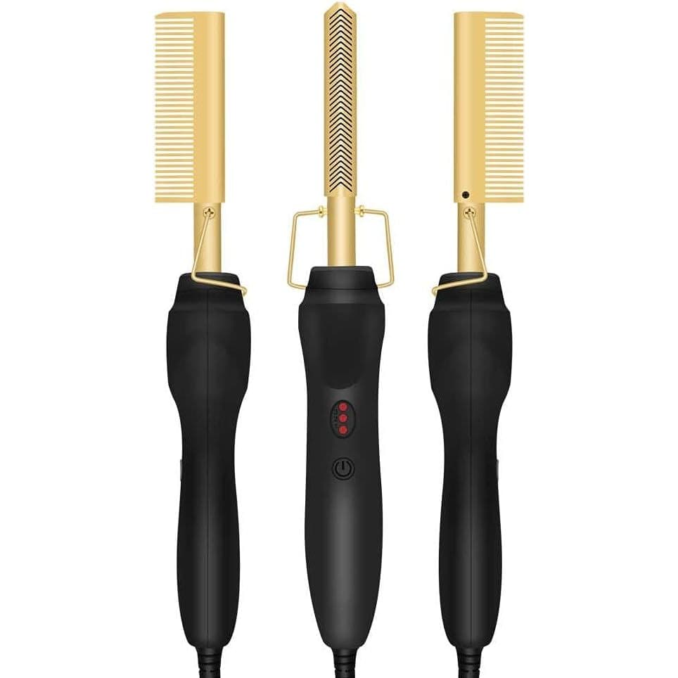 Pente Elétrico Alisador Cabelo Aquecimento Milti-fucional Chapinha Artiga Promoção