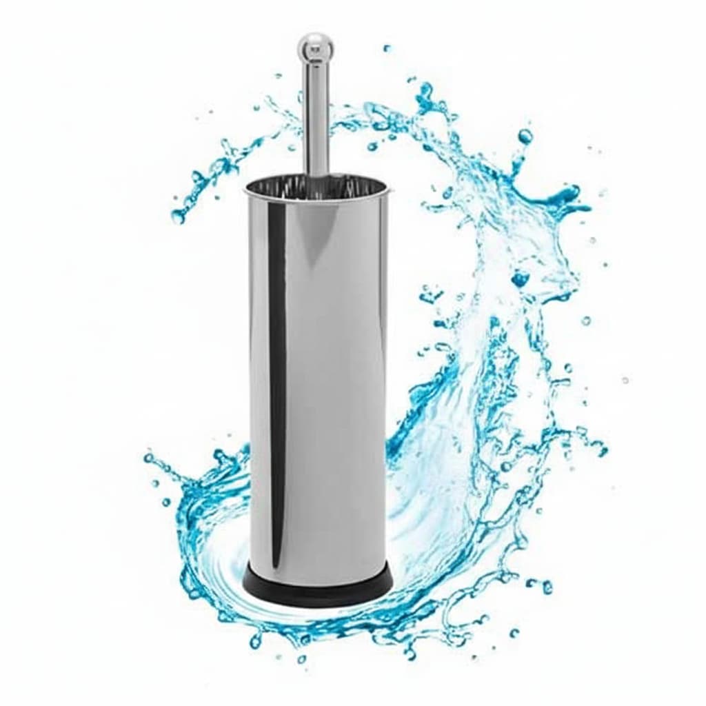 Escovas Sanitárias Inox Suporte Base Antiderrapante Banheiro Limpa Vaso Lisa Suporte Moderno Não Enferruja