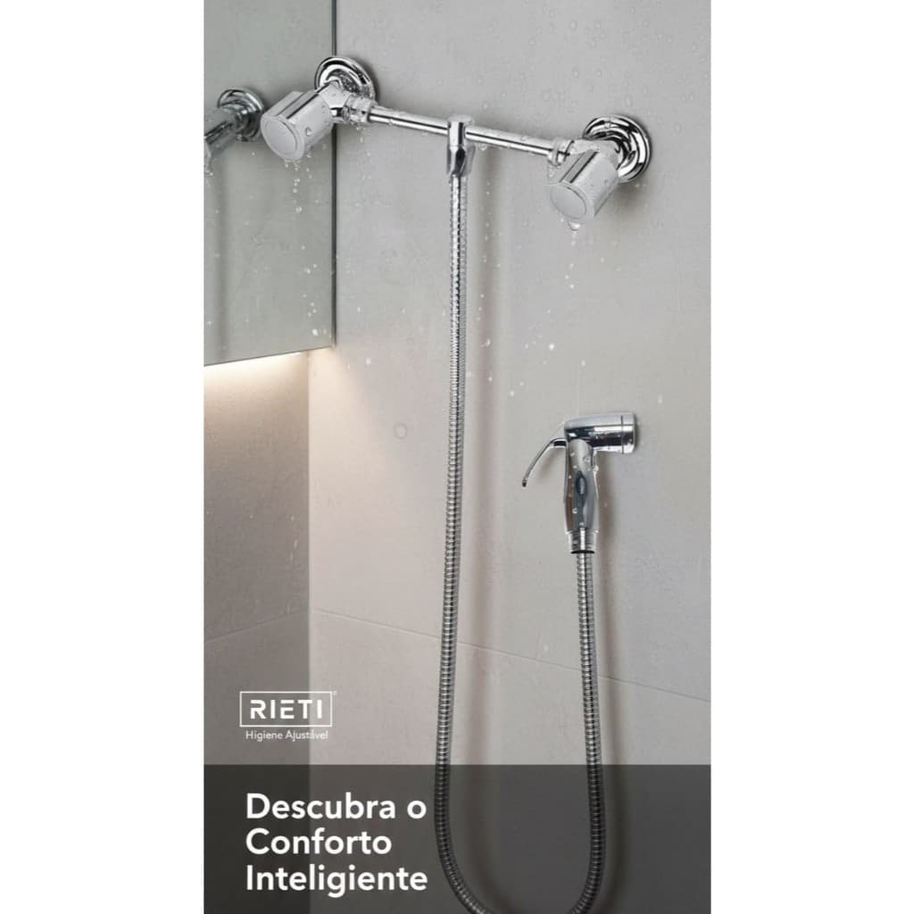 🚿 DUCHA HIGIÊNICA CROMADA C40 RIET – PRATICIDADE E ELEGÂNCIA PARA SEU BANHEIRO