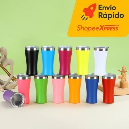 Copo Térmico Tulipa inox 160ml com Tampa Acrílico