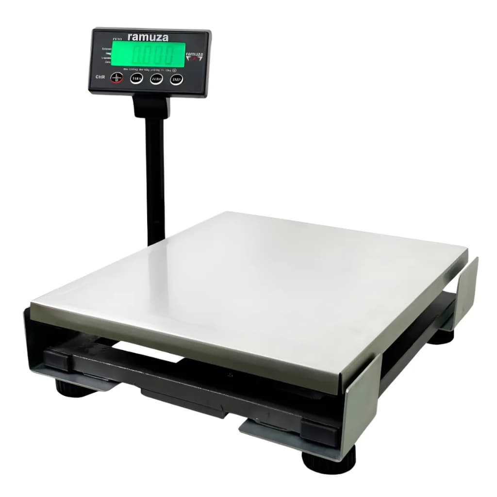 Balança De Checkout 31 Kg Inox Inmetro Ramuza Cor Preto