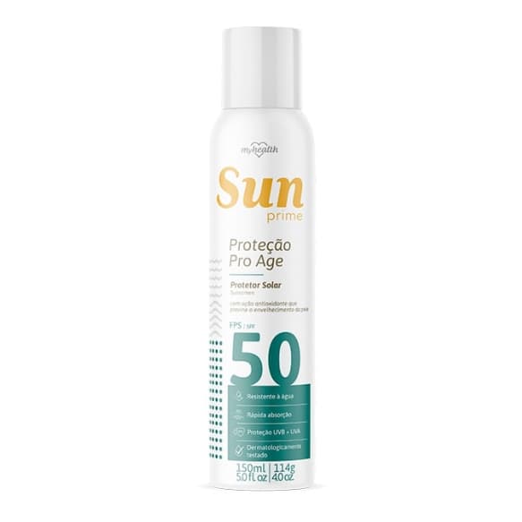 Protetor Solar Spray Aerosol 50 Fps Sun Prime My Health 150ml