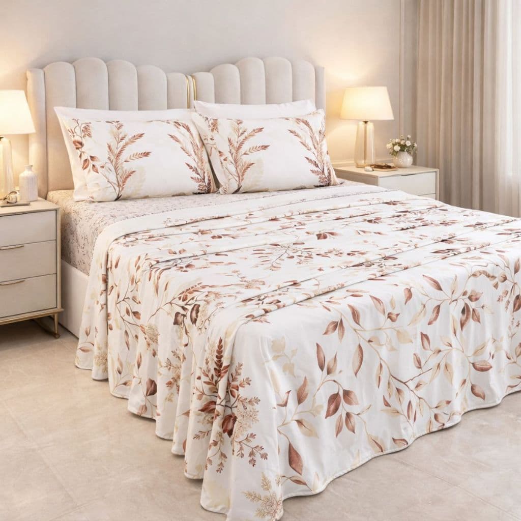 Conjunto Cama Casal King Size Juliette 04 Pç Bordado 300 Fios