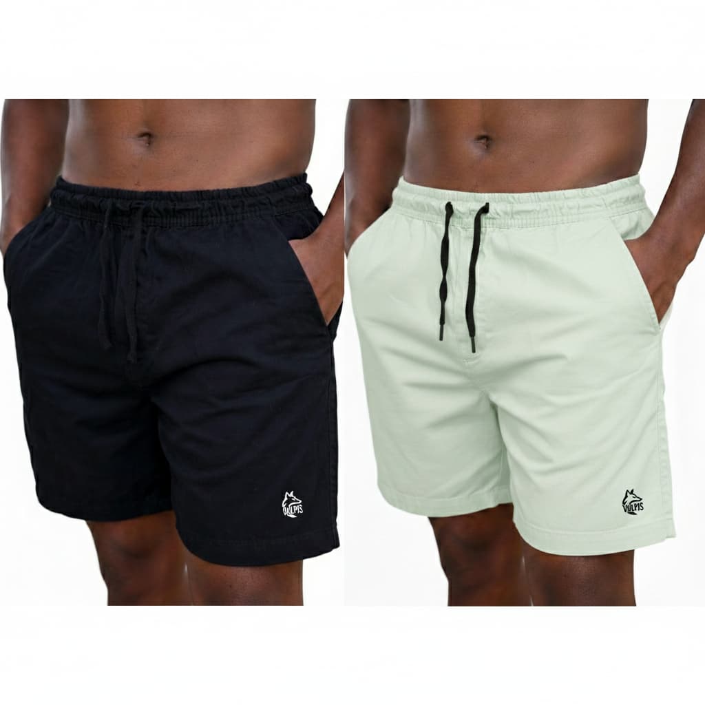 Kit 2 Short Bermuda De Linho Masculino Basica Mauricinho Premium Moda Praia Confortavel
