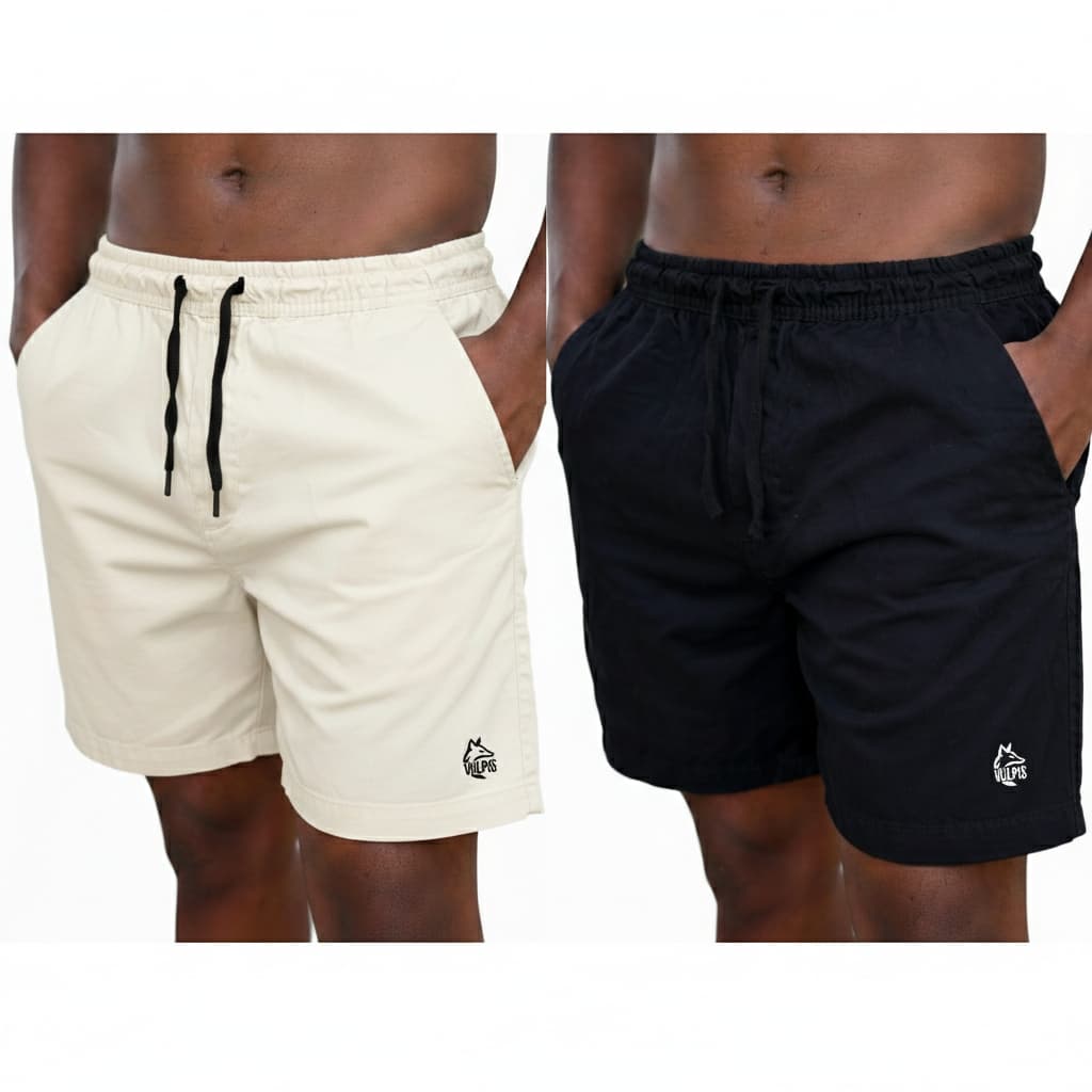 Kit 2 Short De Linho Masculino Mauricinho Basico Premium Alta Qualidade