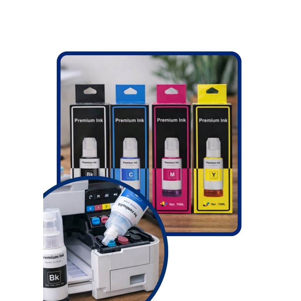 Kit 4 Tinta Para Epson L4150 L4160 L4260 L6161 L6191 L6171 L3150 L3250 L3110 L1250 L5290