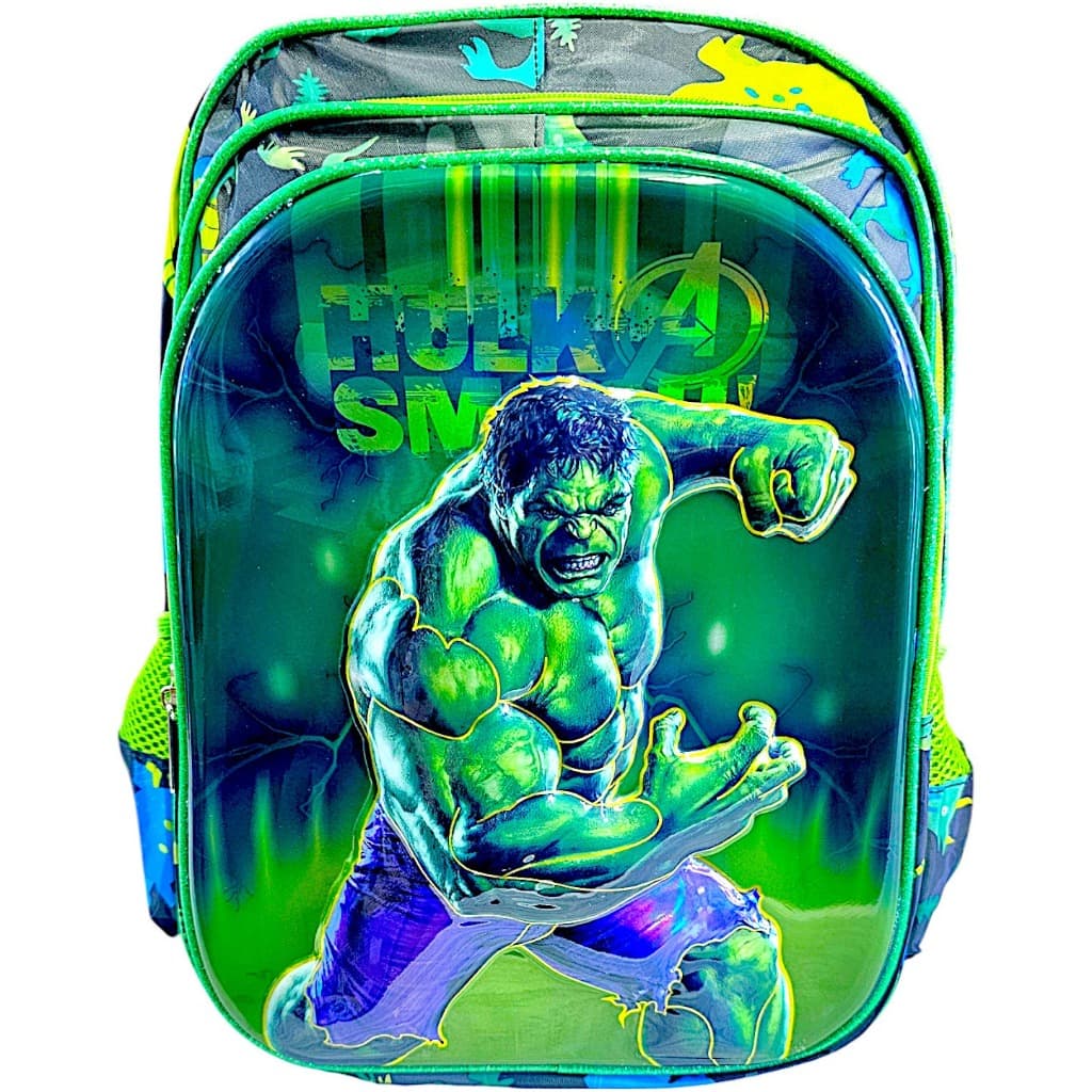 Mochila De Costas Hulk Vingadores Menino Escolar Infantil