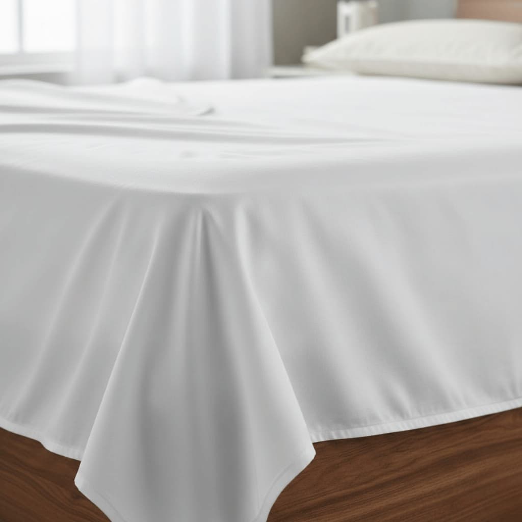 Lençol Branco Hotel 400 Fios Ideal com Bainha Casal Queen Sofisticado Toque Macio