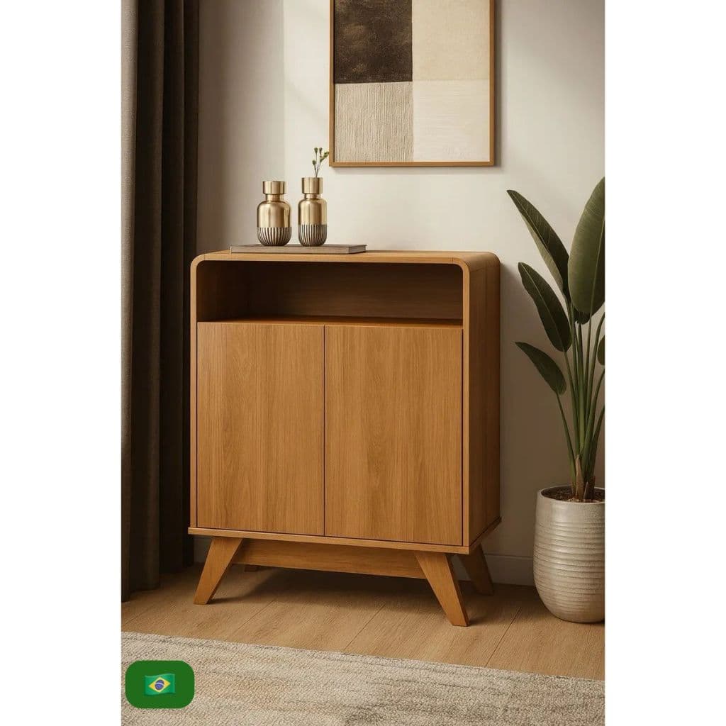 Buffet Aparador Eccos Nature 2 Portas | Design Moderno | Pronta Entrega | Envio Imediato