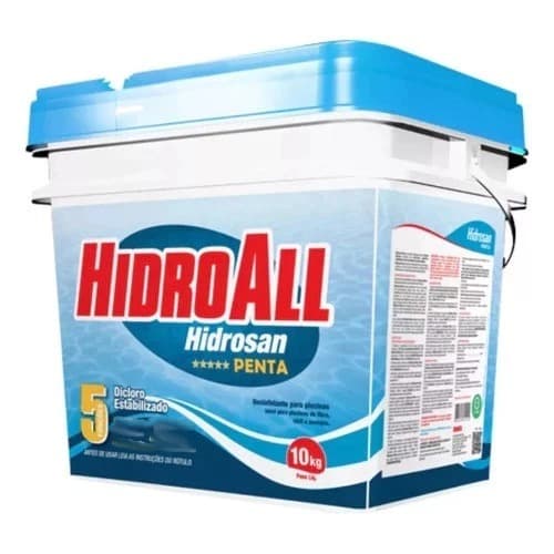 SANITIZANTE HIDROSAN PENTA 10KG P/ LIMPEZA PISCINA