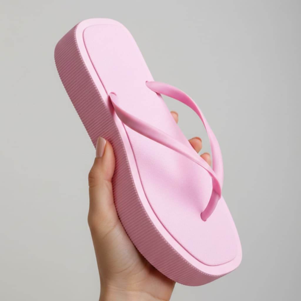 Chinelo Feminino Sola Alta Com Sola Reta e Conforto Duradouro Para o Dia a Dia