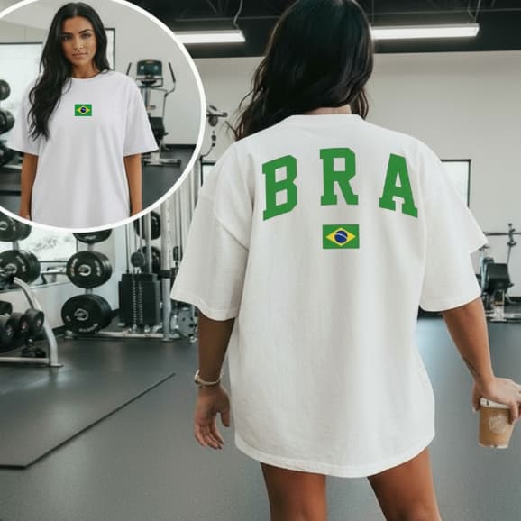 Camiseta blusa Brasil unissex patria amada amor pela nacao copa do mundo 2026 tendencias brasileiras