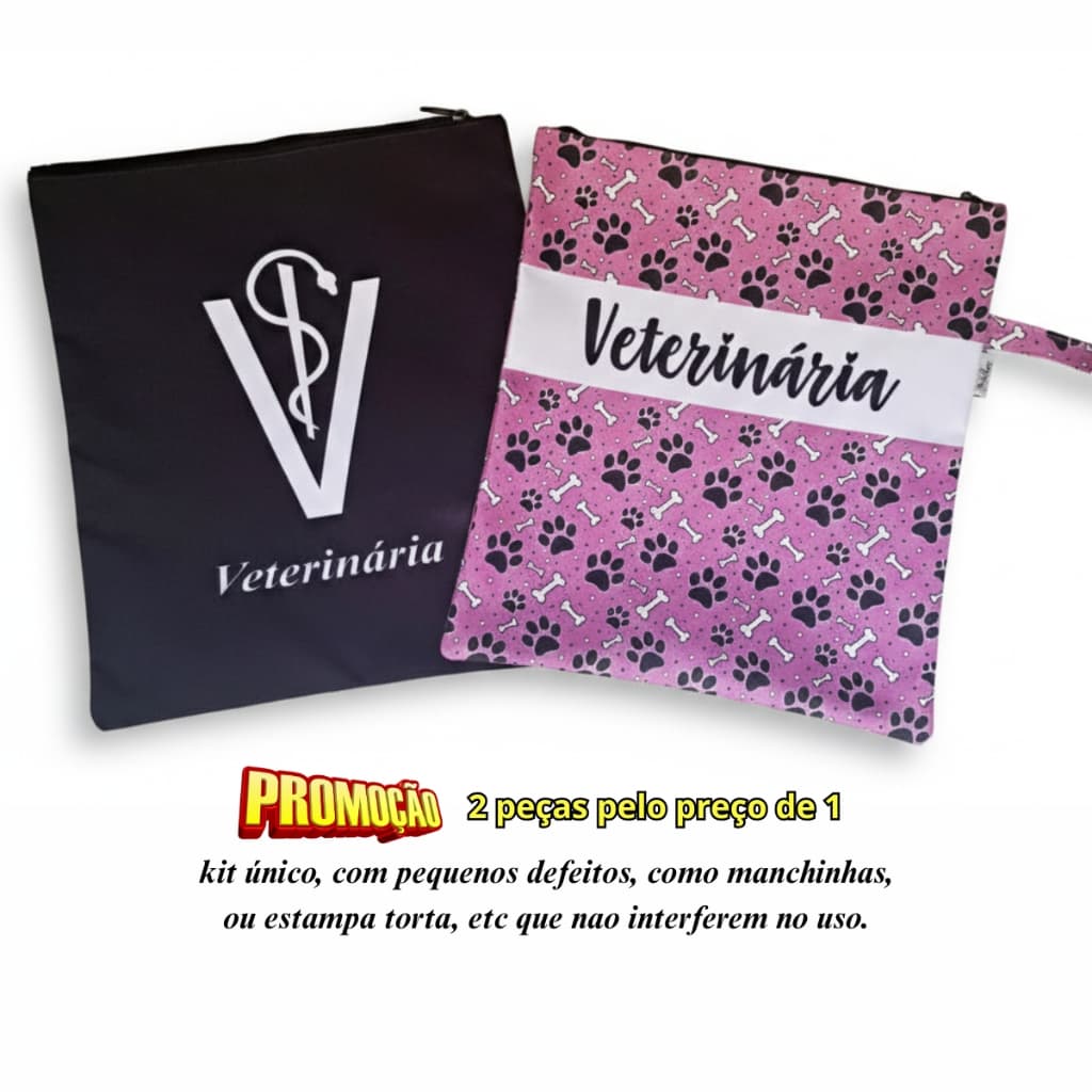 Kit 2 Porta Jalecos Diversas Profissões