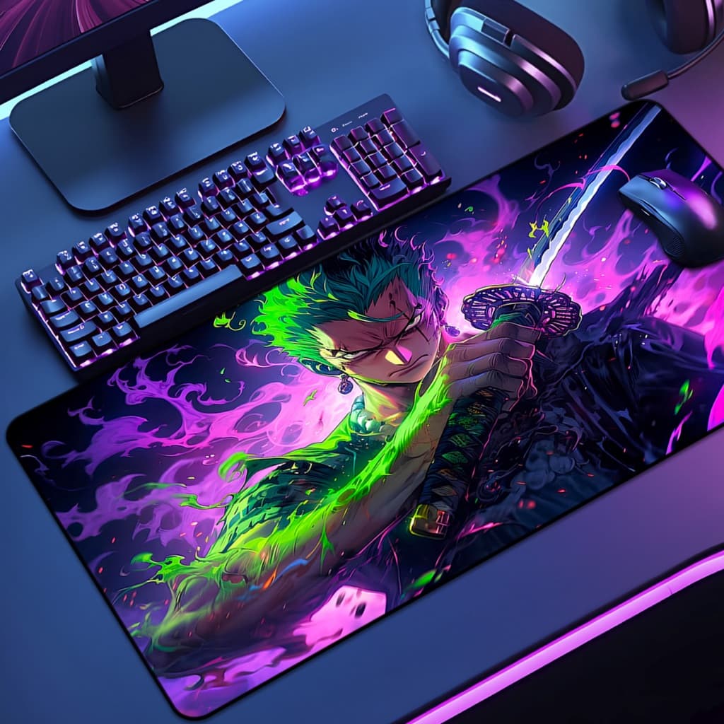Mouse Pad One piec Gamer XXL Antiderrapante Setup Speed Extra Grande Diversas Estampas E Tamanhos Borda Costurada