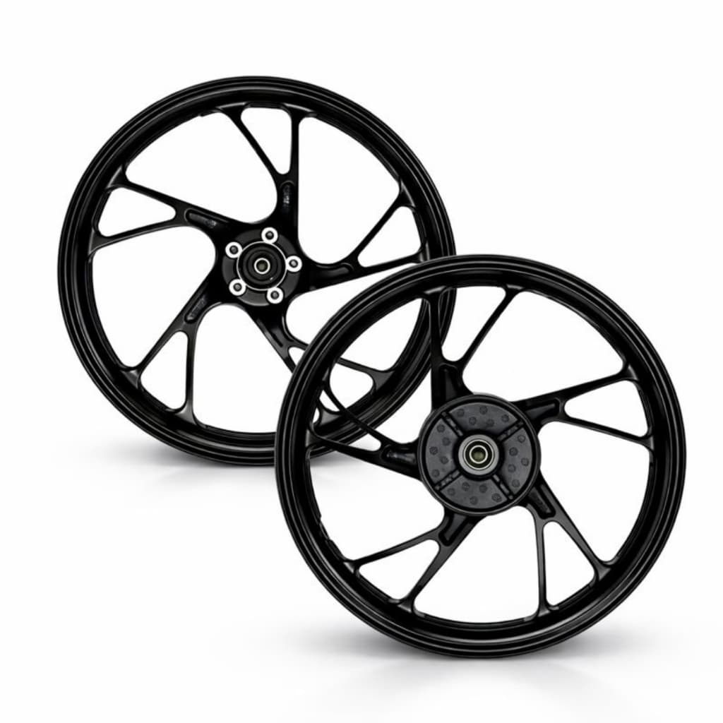 Par Roda Liga Leve Rolamento Titan 160 Fan 160 Preto A Disco Lona Alumínio