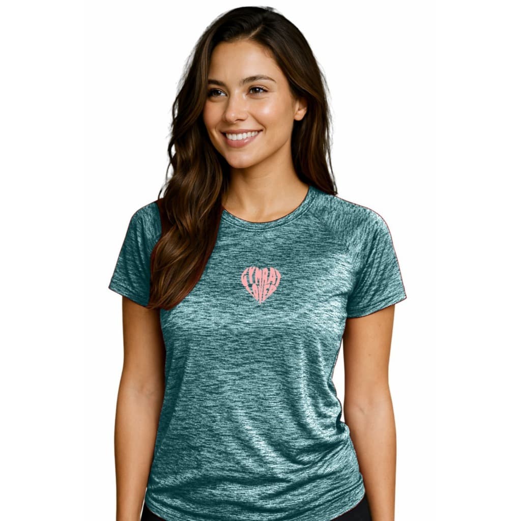Blusa GYMRAT Feminina Dry Fit Academia Fitnesss Treino Camiseta Logo Rosa