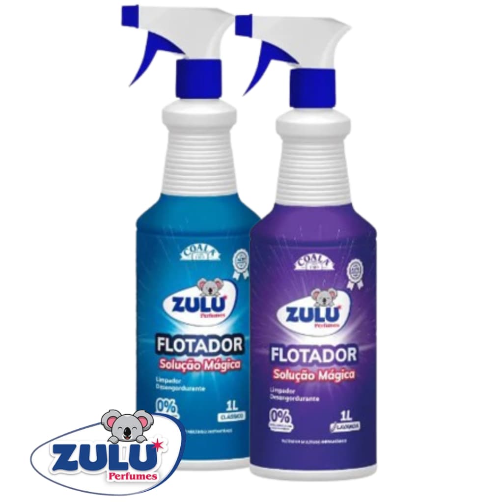 Limpador Desengordurante Flotador Zulu 1L Solução Mágica Limpeza Profunda Pesada Multiuso