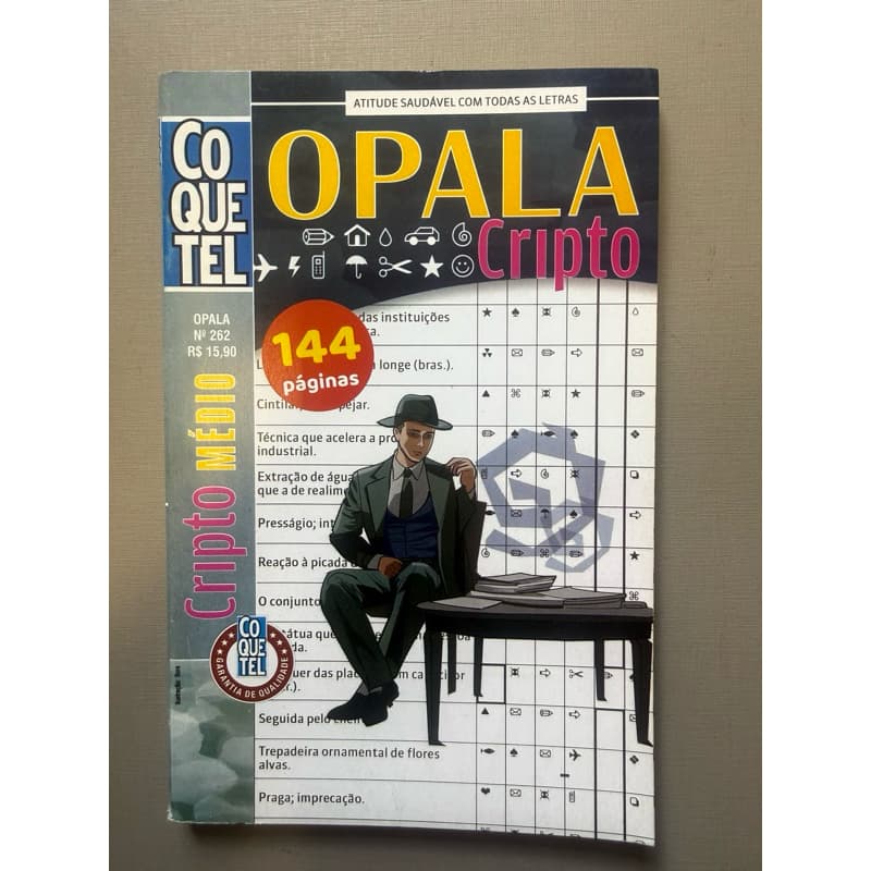 Livro Coquetel Criptograma Cripto Opala- Nível Médio N° 262