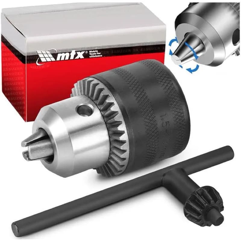 Mandril com chave MTX de 1/2”, 13mm