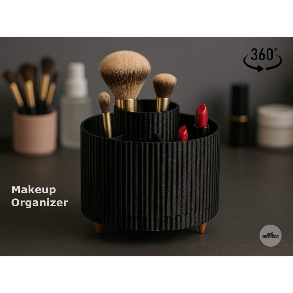 Organizador De Maquiagem e Cosméticos Giratório 360°