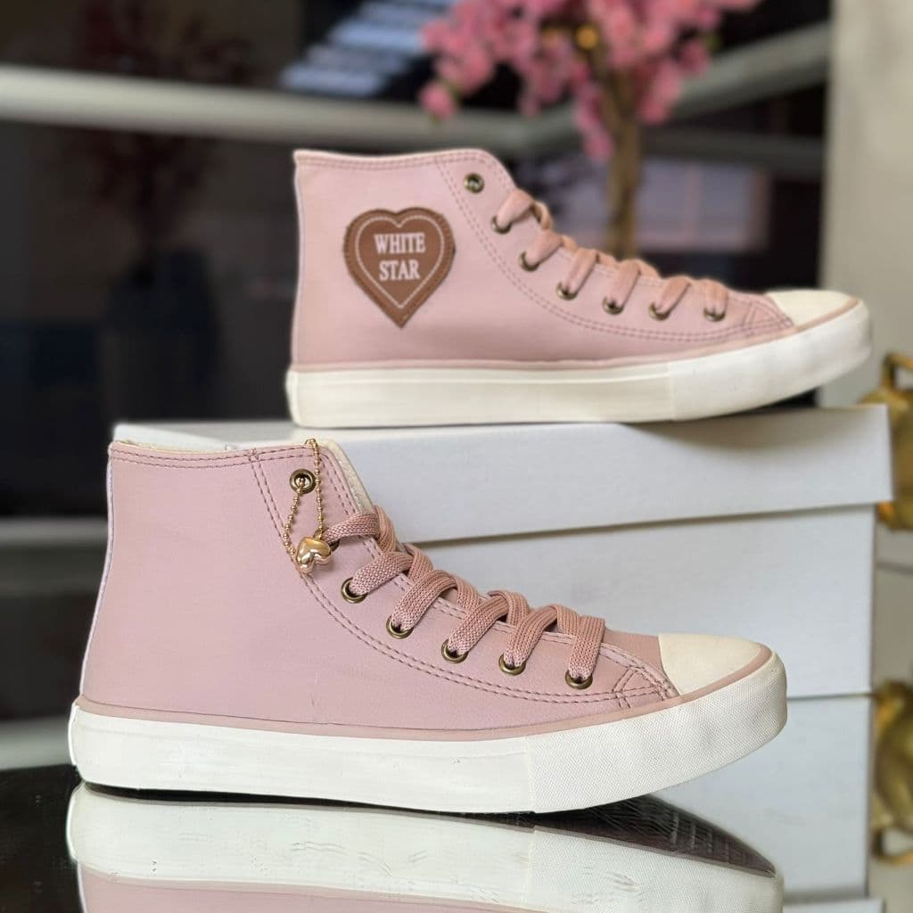 Tênis Street White Star Botinha Vulcanizado Promoção!
