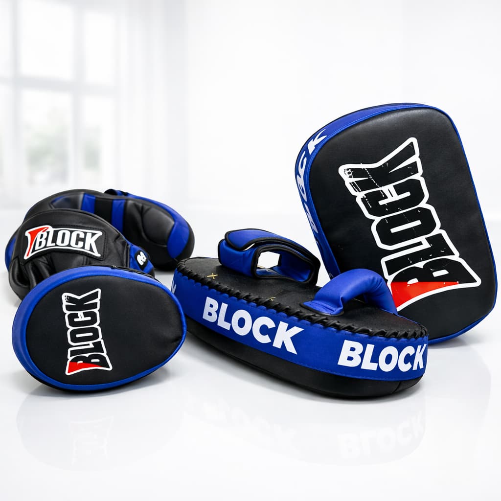 Kit Aparador E Manopla Treino de Muay Thai, Boxe, MMA Artes Marciais, Kickboxing, Karate e funcional