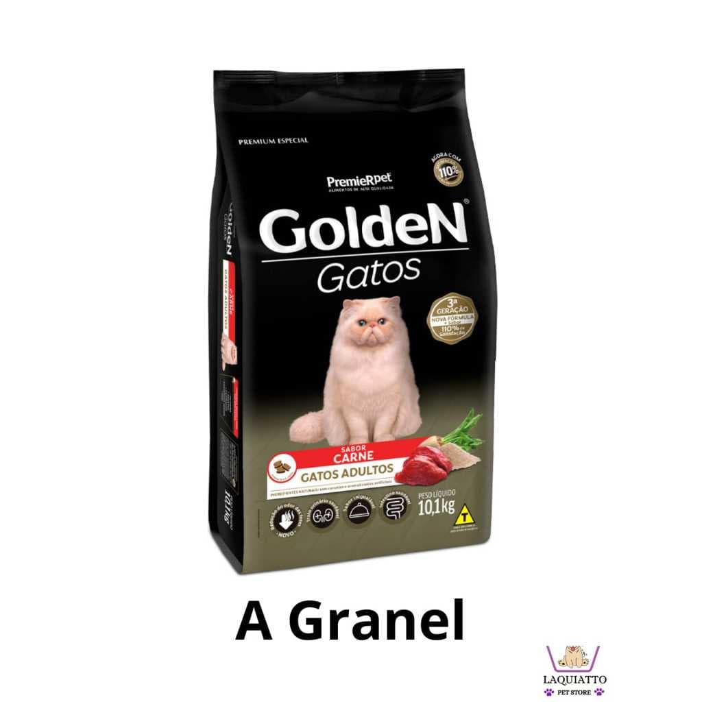 GoldeN Gatos Castrados Frango ou Carne 1 kg a Granel