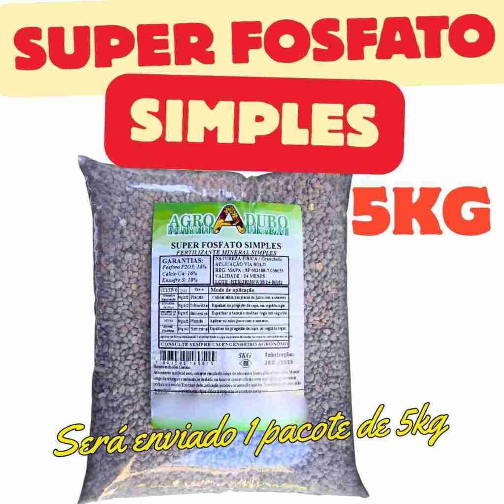 Fertilizante Super Fosfato Simples 5Kg Adubo