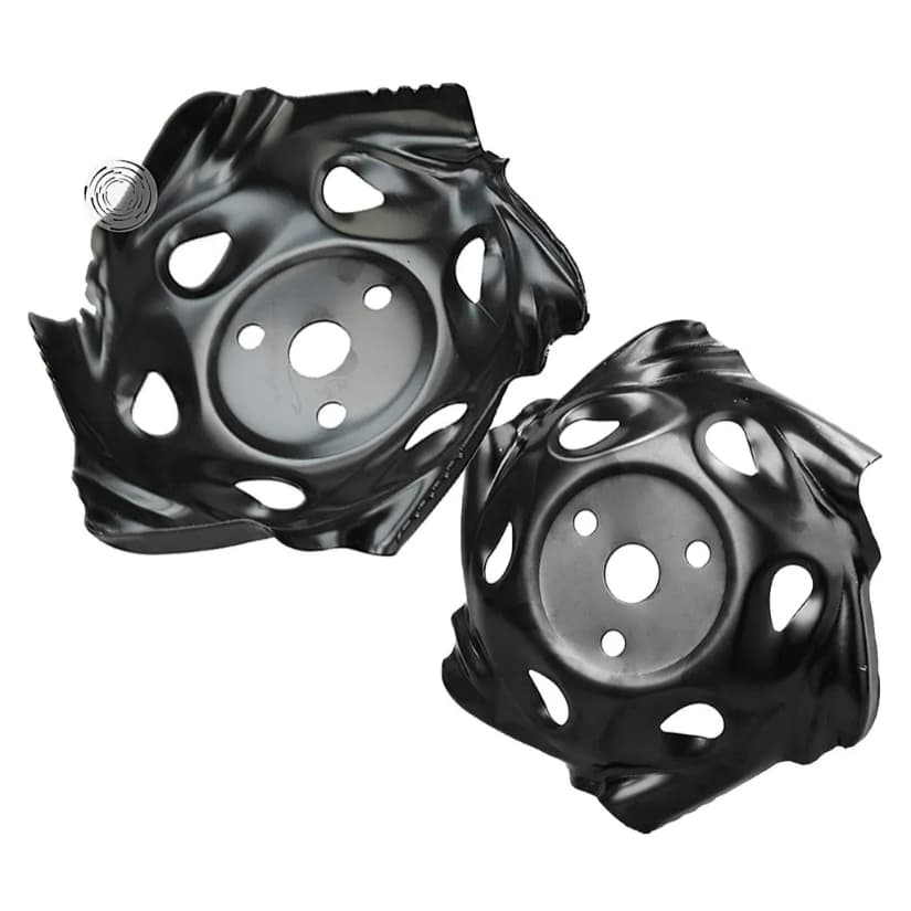 2 und Enxada Rotativa Roçadeira Disco Capina Grama Universal Preto