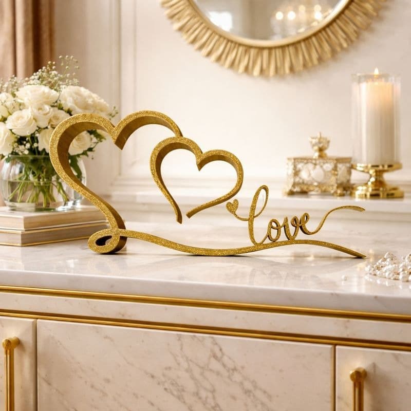 Letra decoração Love Letrinhas Letreiro decorativo Placa decorativa