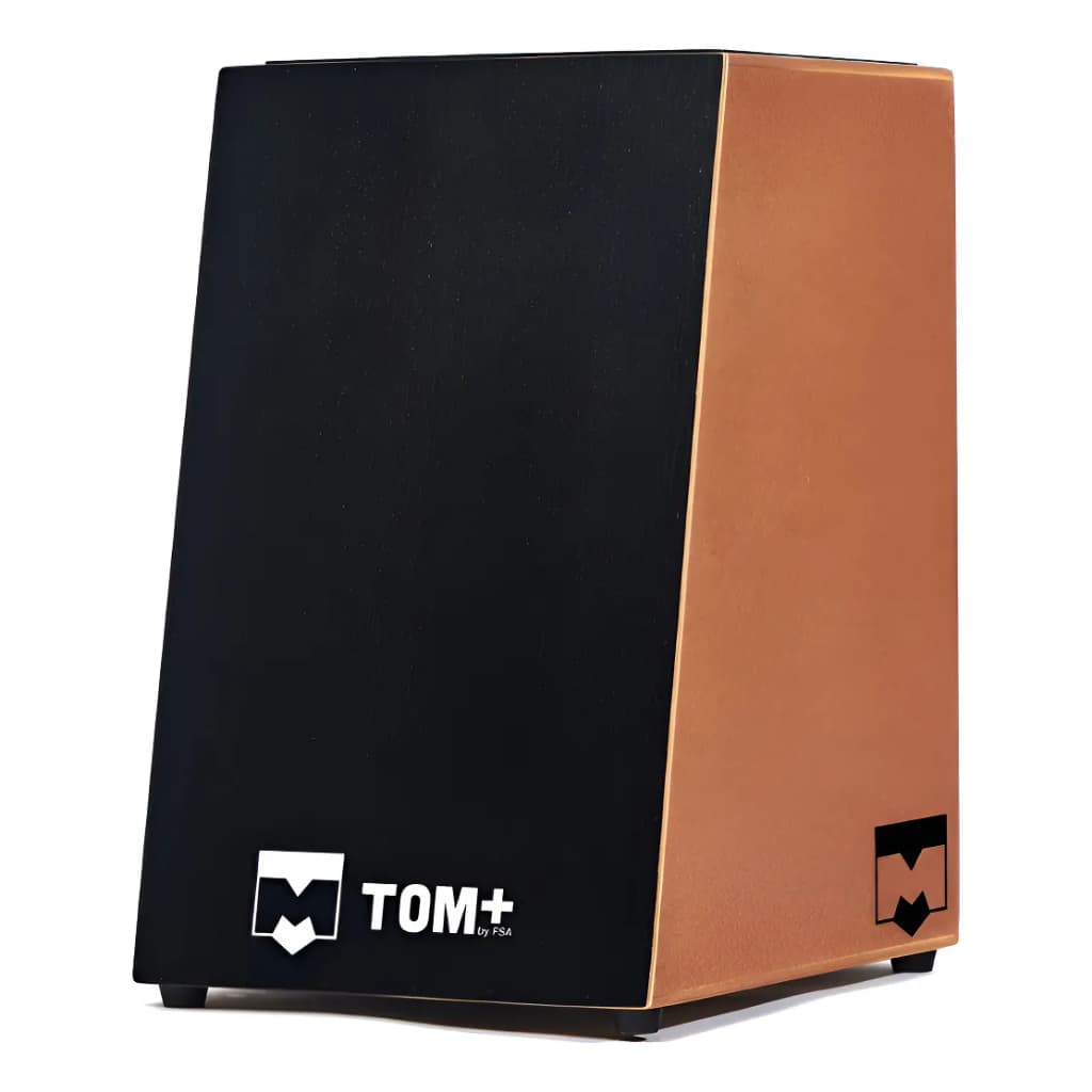 Cajon Fsa Tom Carron Inclinado Profissional Acústico Cor Preto