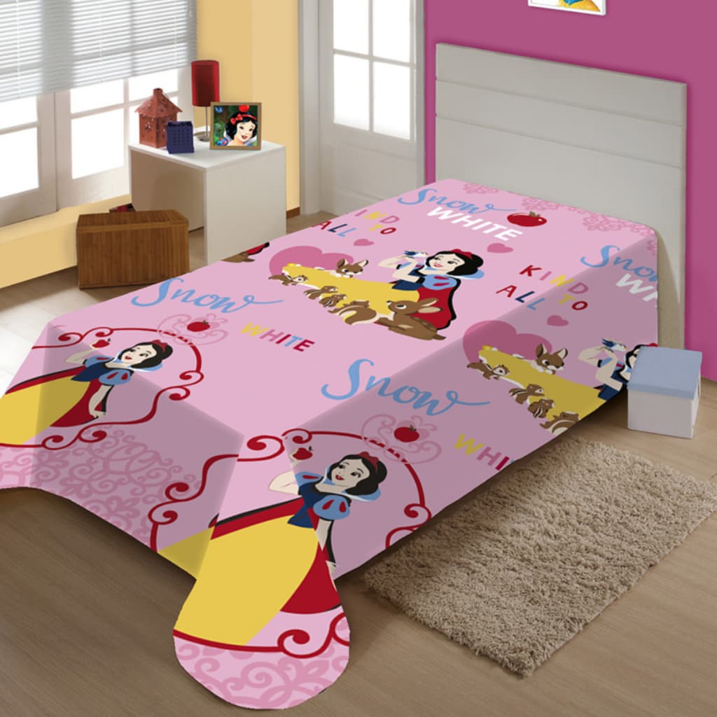 Manta Jolitex Fun Infantil Branca de Neve Macia Antialérgica