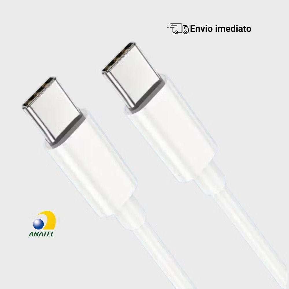 Cabo USB-C para USB-C 1 Metro TC/TC | Carregamento Rápido | Alta Durabilidade | Envio Imediato