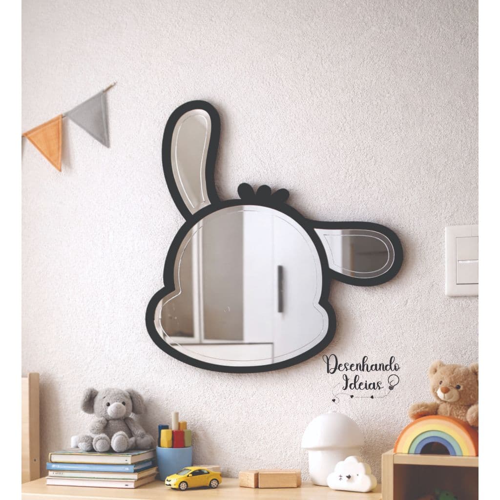 Espelho Pochacco 20/30/40cm Acrílico Decoração Infantil para Quartos Presente 100% Acrílico