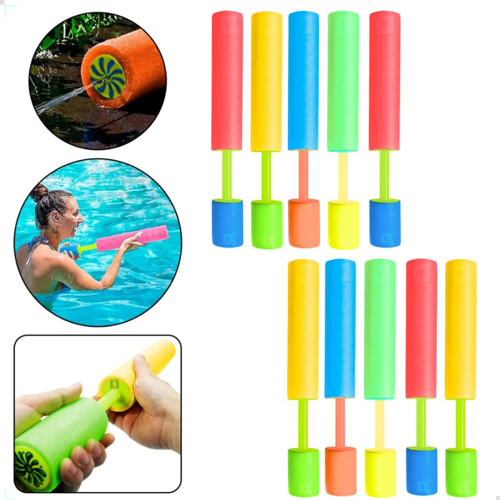 Kit de até 25 Lança Água brinquedo Infantil Colorido Para Brincar na Piscina E Praia Não Afunda